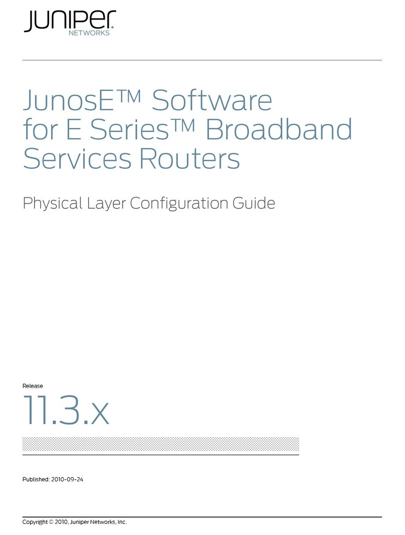 Juniper JUNOSE SOFTWARE FOR E SERIES 11.3.X - PHYSICAL LAYER CONFIGURATION GUIDE... User manual