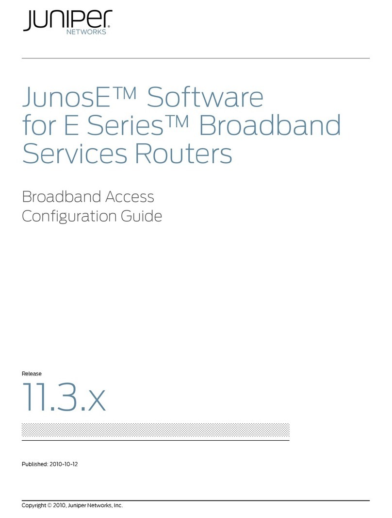 Juniper JUNOSE SOFTWARE FOR E SERIES 11.3.X - BGP AND MPLS CONFIGURATION GUIDE... User manual Juniper JUNOSE SOFTWARE FOR E SERIES 11.3.X - BGP AND MPLS CONFIGURATION GUIDE... User manual