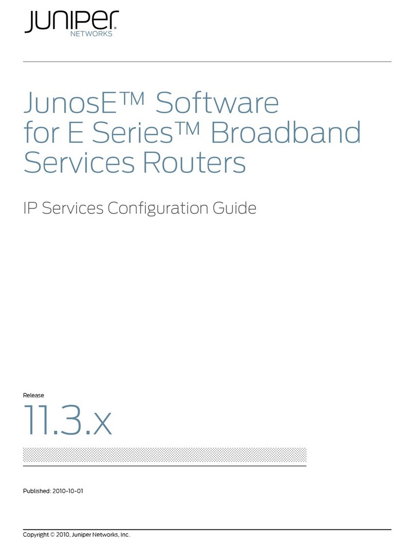 Juniper JUNOSE SOFTWARE FOR E SERIES 11.3.X - IP SERVICES CONFIGURATION GUIDE... Configuration guide Juniper JUNOSE SOFTWARE FOR E SERIES 11.3.X - IP SERVICES CONFIGURATION GUIDE... Configuration guide