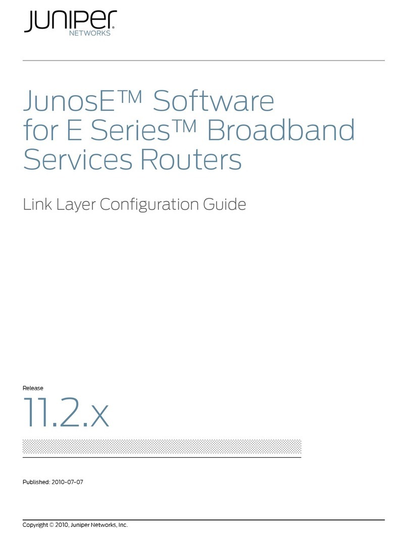 Juniper JUNOSE SOFTWARE 11.2.X - LINK LAYER CONFIGURATION GUIDE... Configuration guide