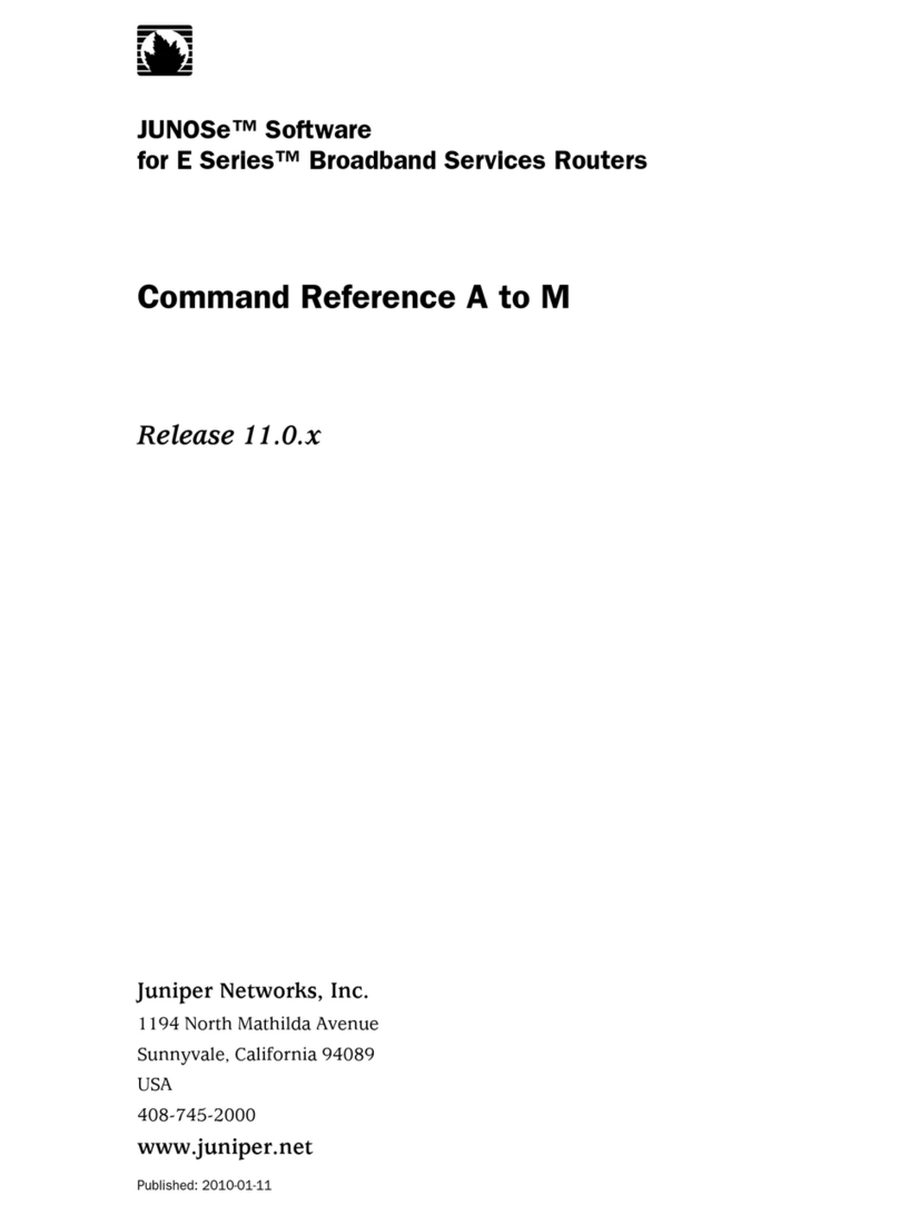 Juniper JUNOSE SOFTWARE 11.0.X - COMMAND REFERENCE A TO M... Command reference Juniper JUNOSE SOFTWARE 11.0.X - COMMAND REFERENCE A TO M... Command reference
