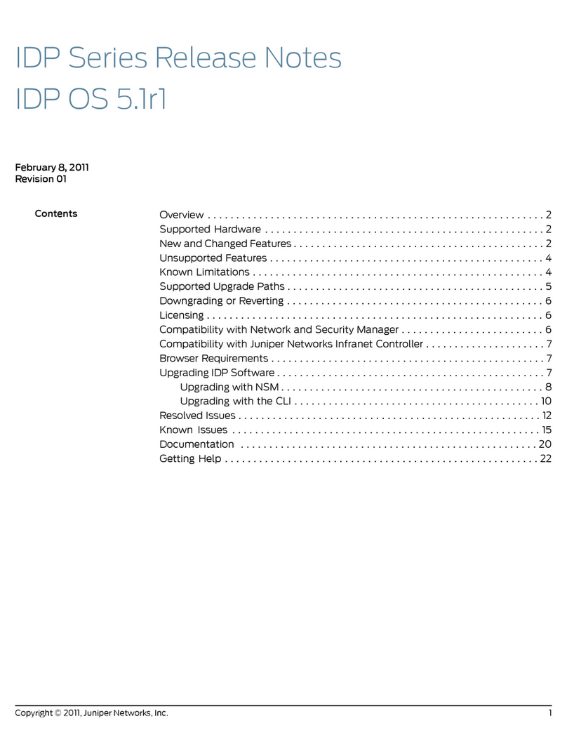 Juniper IDP OS 5.1R1 - S REV 1 Instruction Manual