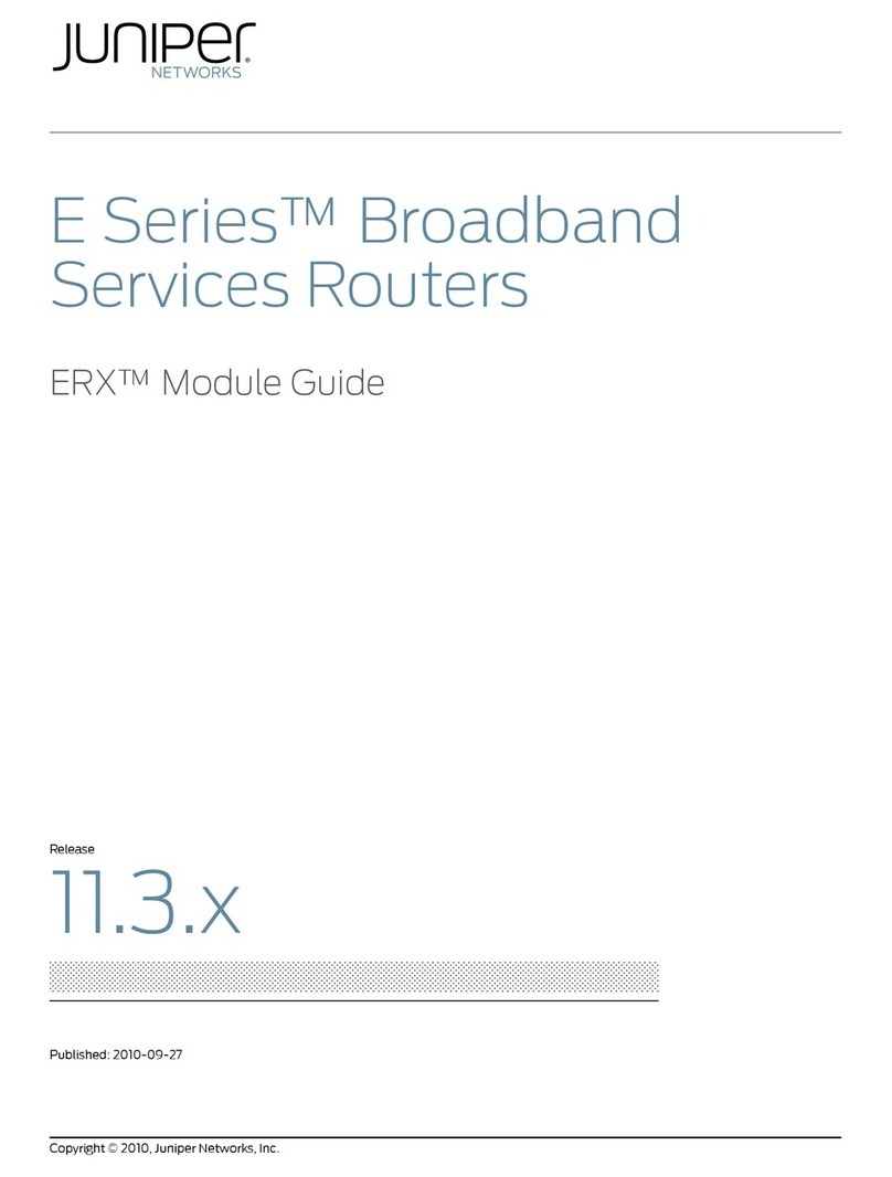 Juniper E SERIES BROADBAND SERVICES ROUTERS 11.3.X - ERX MODULE GUIDE REV... User manual