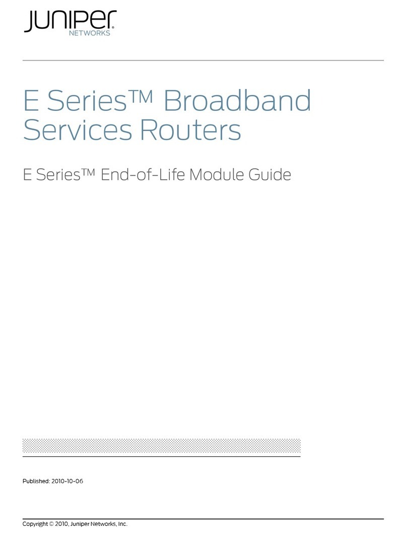 Juniper E SERIES BROADBAND SERVICES ROUTERS - E SERIES END-OF-LIFE MODULE GUIDE... User manual Juniper E SERIES BROADBAND SERVICES ROUTERS - E SERIES END-OF-LIFE MODULE GUIDE... User manual