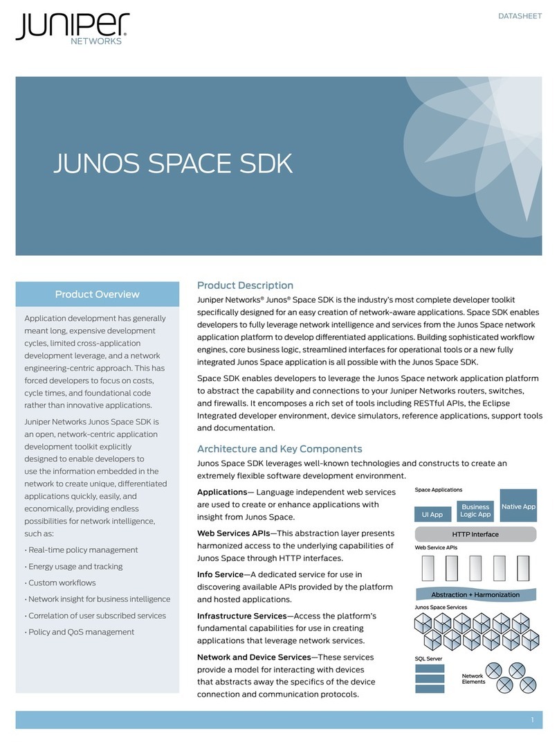 Juniper JUNOS SPACE SDK overview