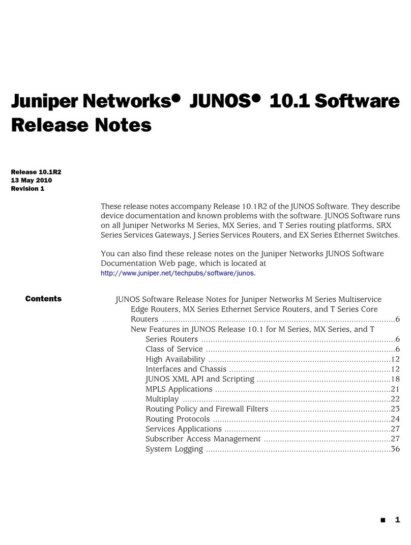 Juniper JUNOS 10.1 - S 5-13-2010 Instruction Manual
