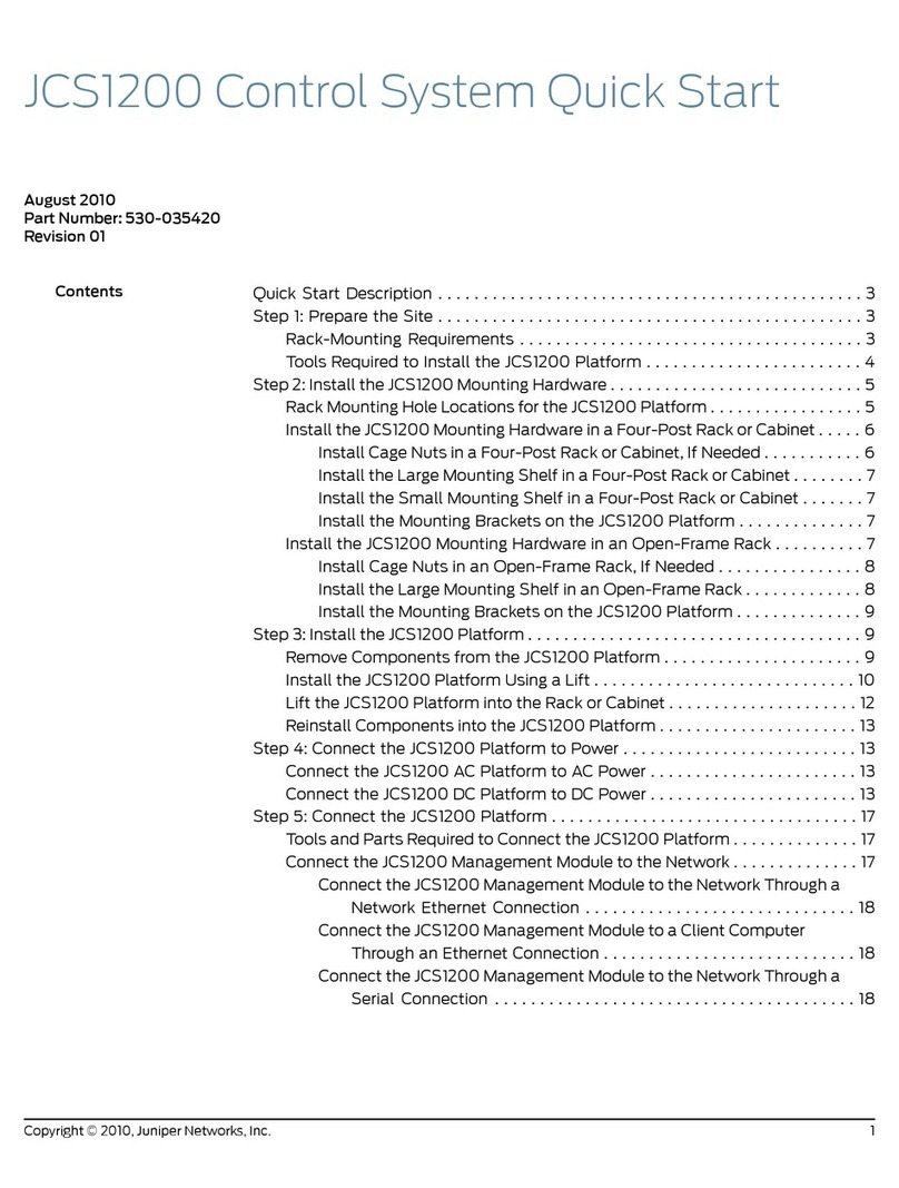 Juniper JCS1200 User manual