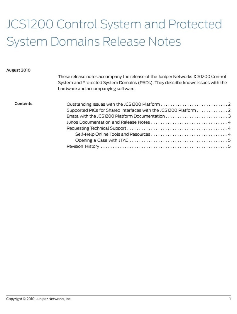 Juniper JCS1200 Instruction Manual