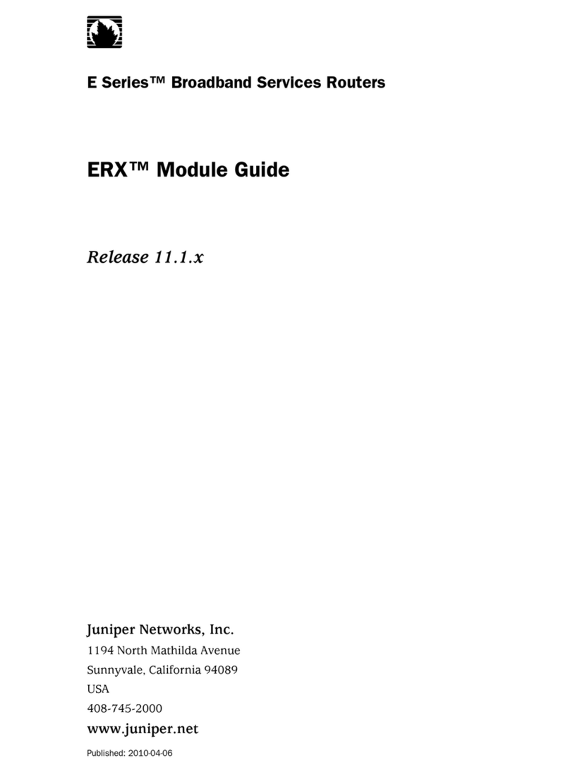 Juniper ERX - RELEASE 11.1.X MODULE GUIDE 4-6-2010 User manual