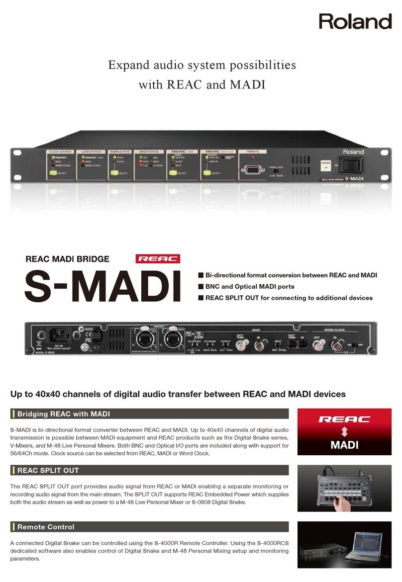 Roland S-MADI User manual