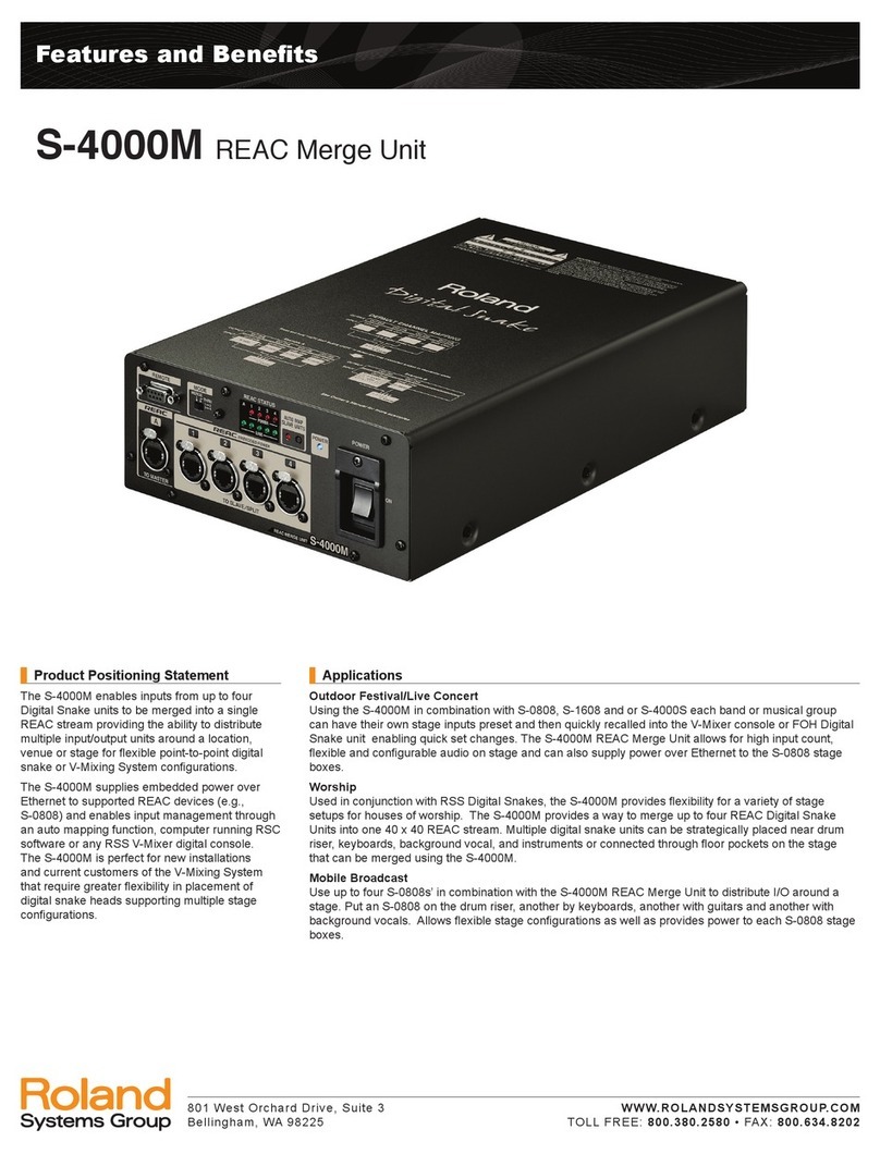 Roland S-4000M User manual