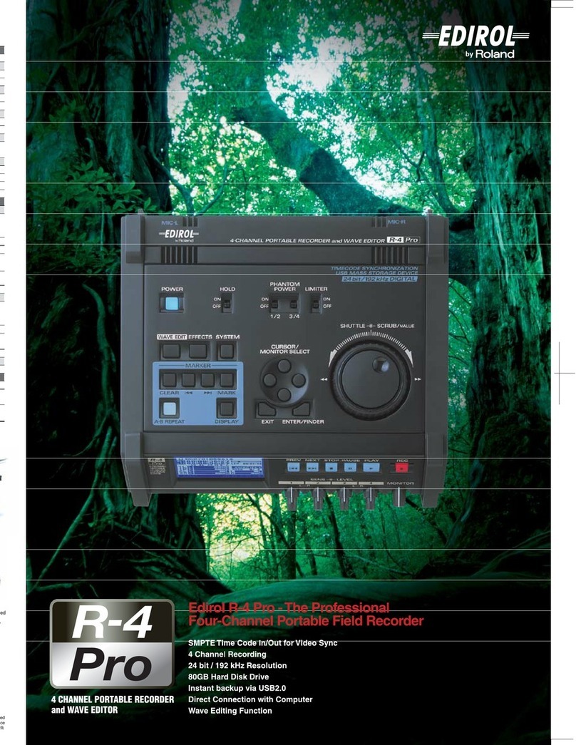 Edirol R-4 PRO - ANNEXE 109 User manual