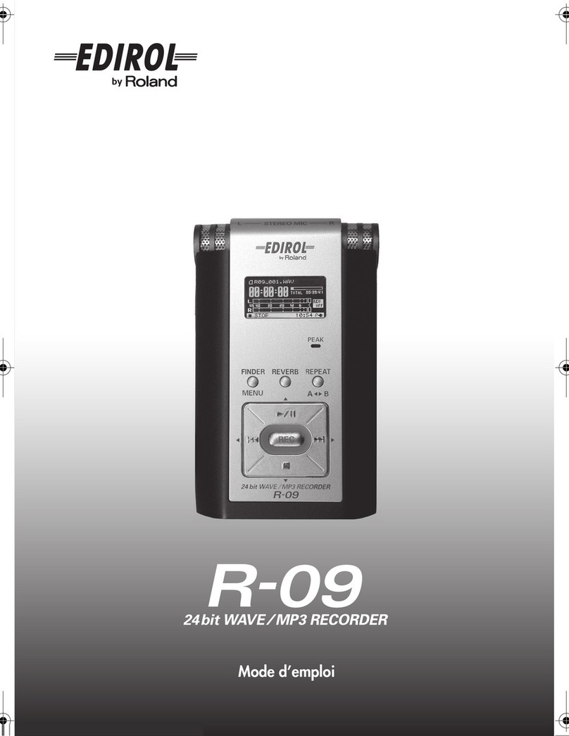 Edirol R09 User manual