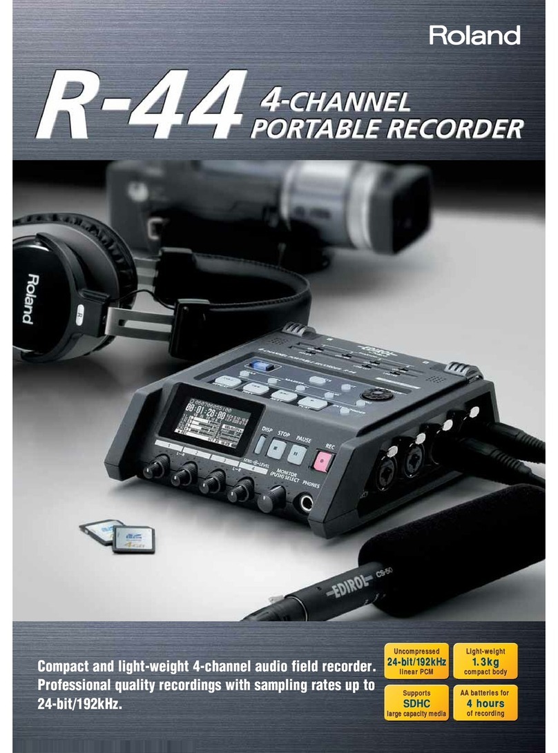 Roland Edirol R-44 User manual Roland Edirol R-44 User manual