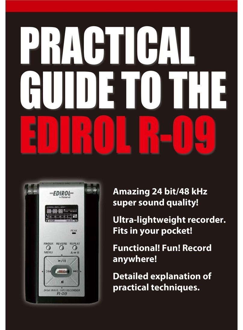 Edirol R09 Instruction Manual