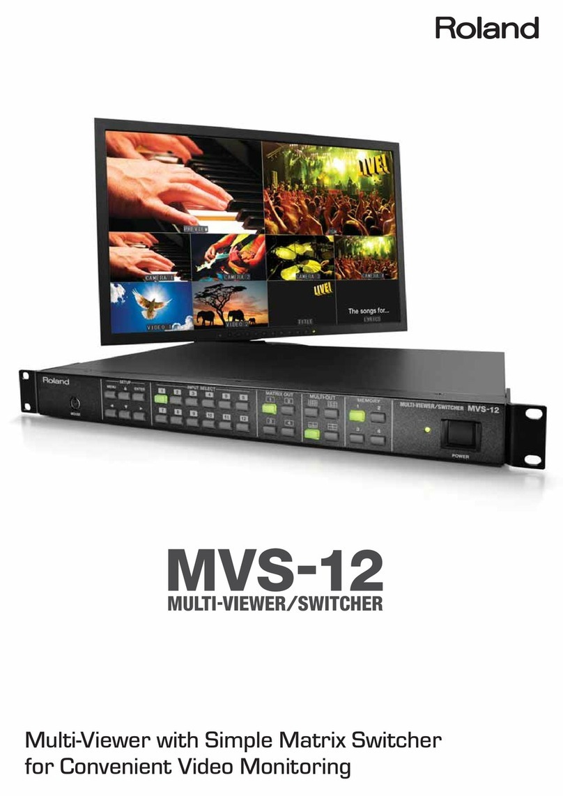 Roland MVS-12 User manual