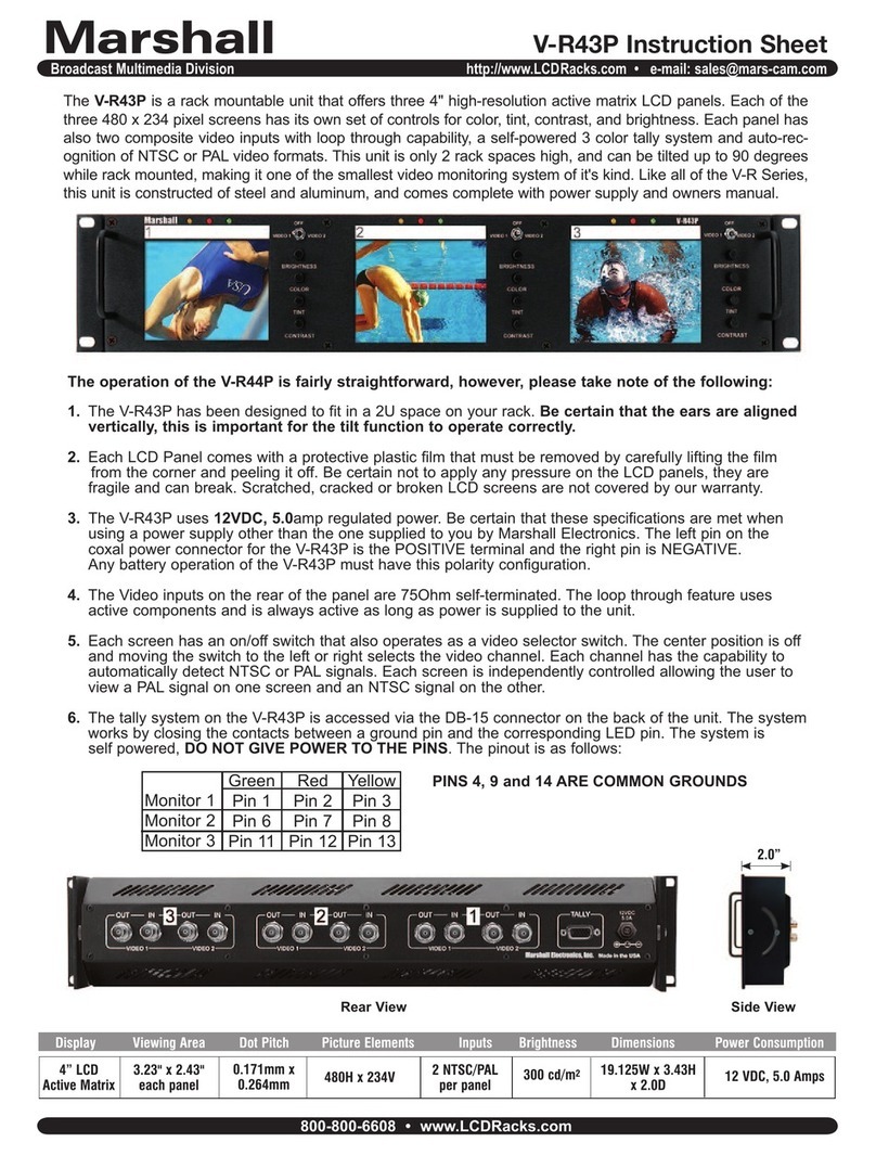 Marshall Amplification V-R43P User manual