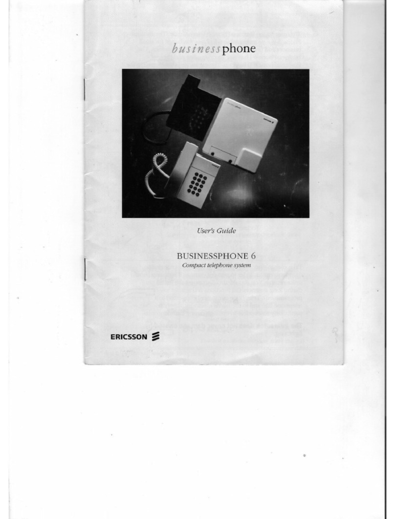 Ericsson BUSINESSPHONE 6 manual