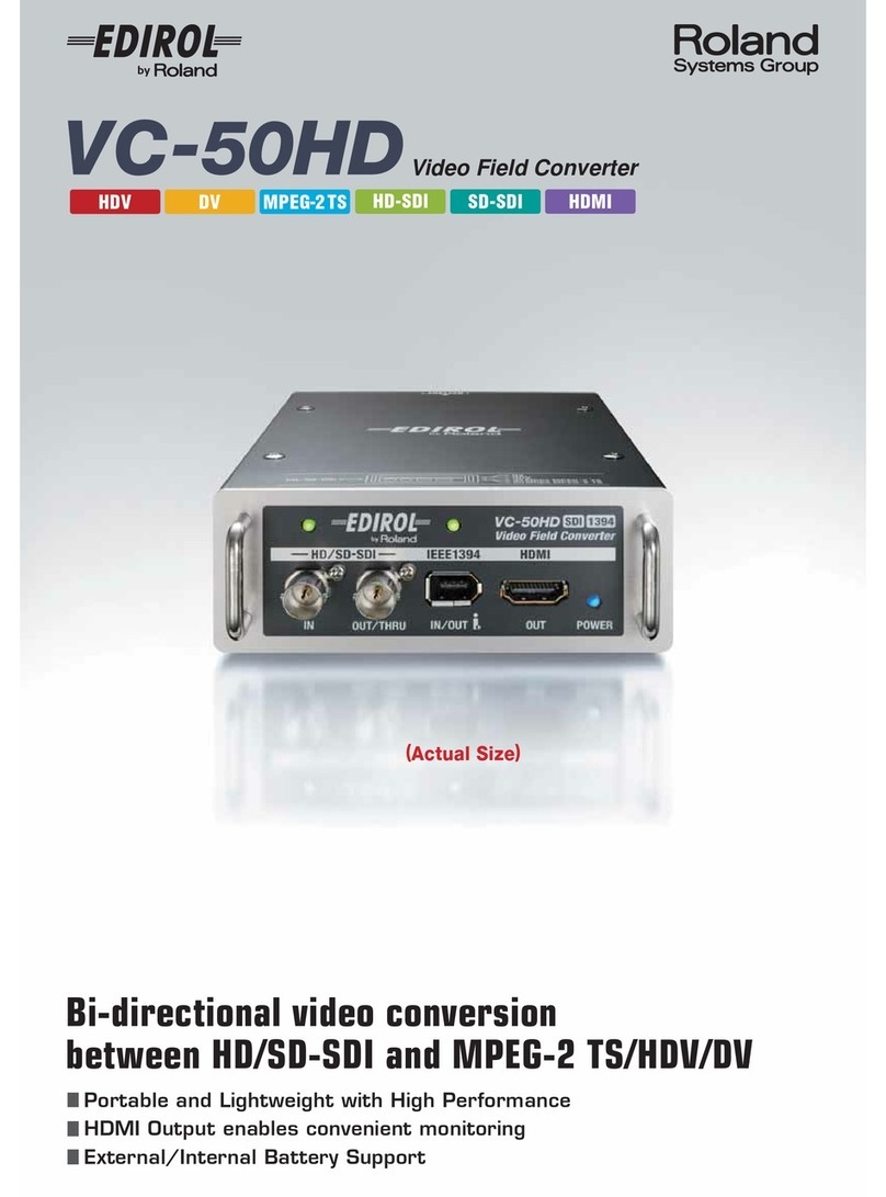 Edirol VC-50HD SDI 1394 User manual
