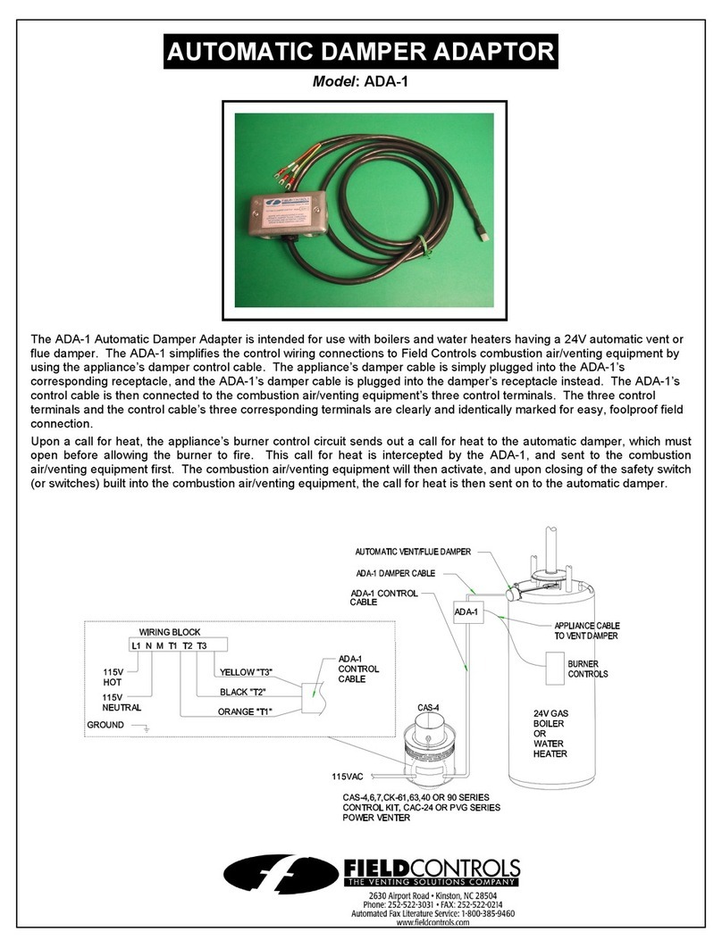 Field Controls 46474000 manual