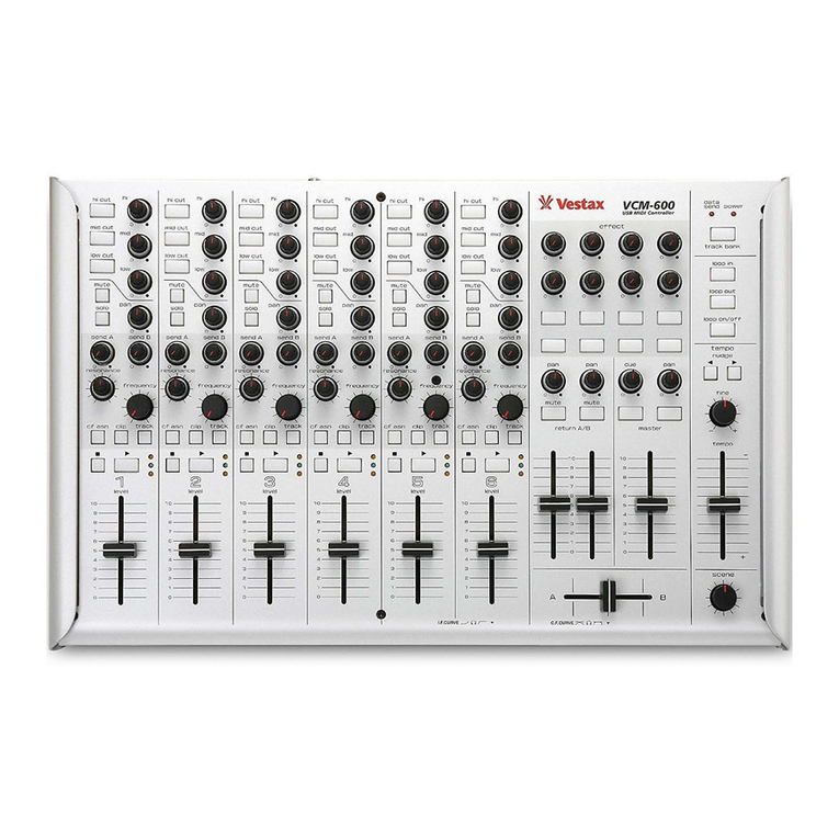 Vestax VCM-600 User manual Vestax VCM-600 User manual
