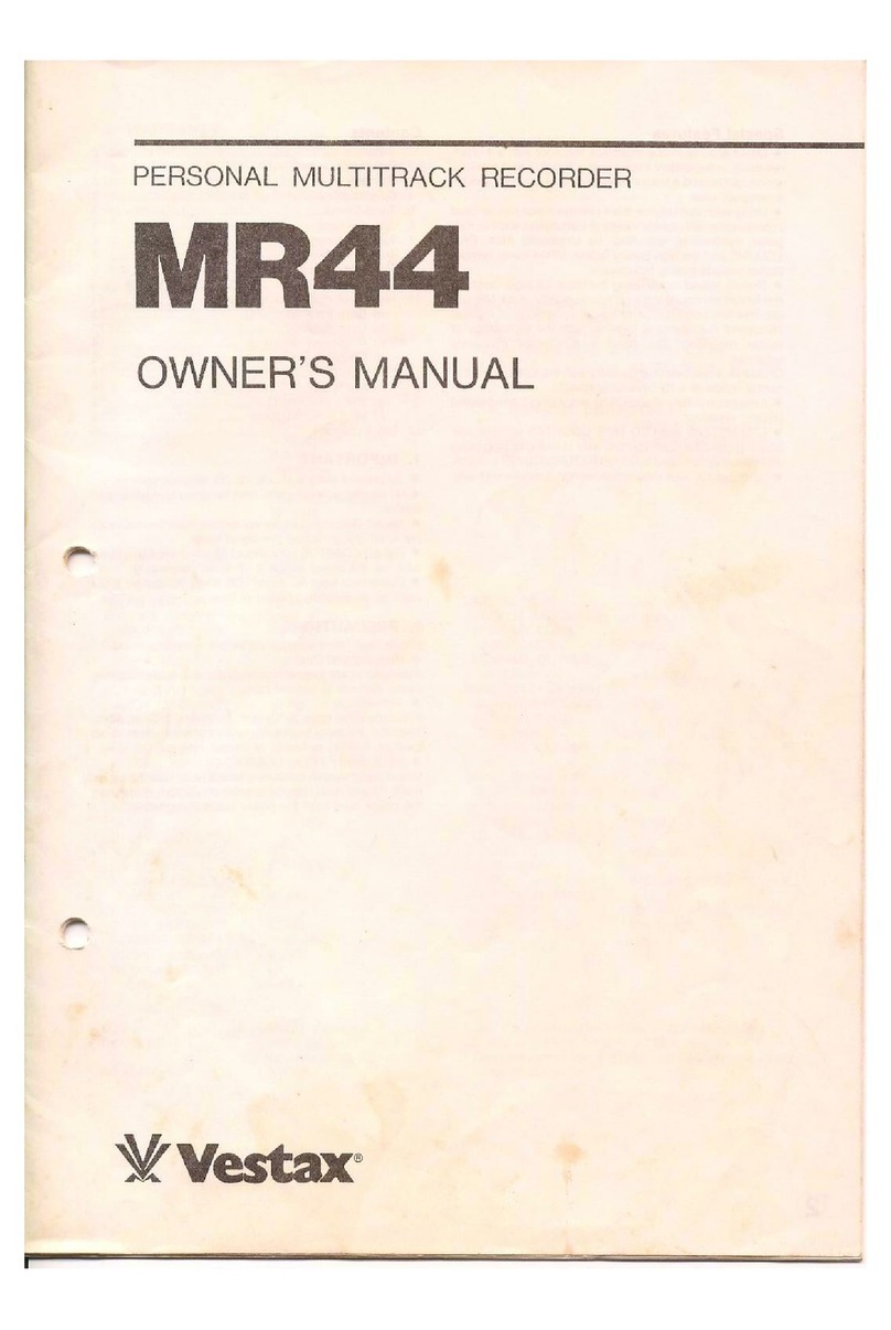 Vestax MR44 owner's manual