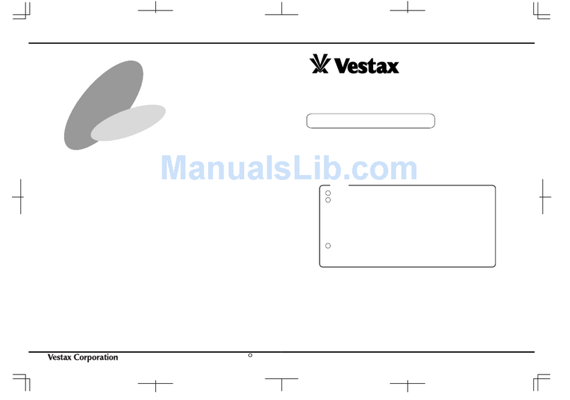 Vestax CDX-05 owner's manual