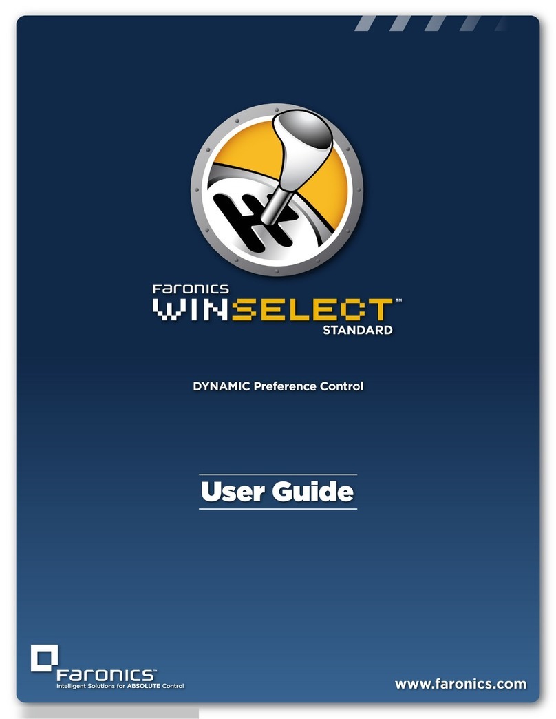 FARONICS WINSELECT STANDARD User manual
