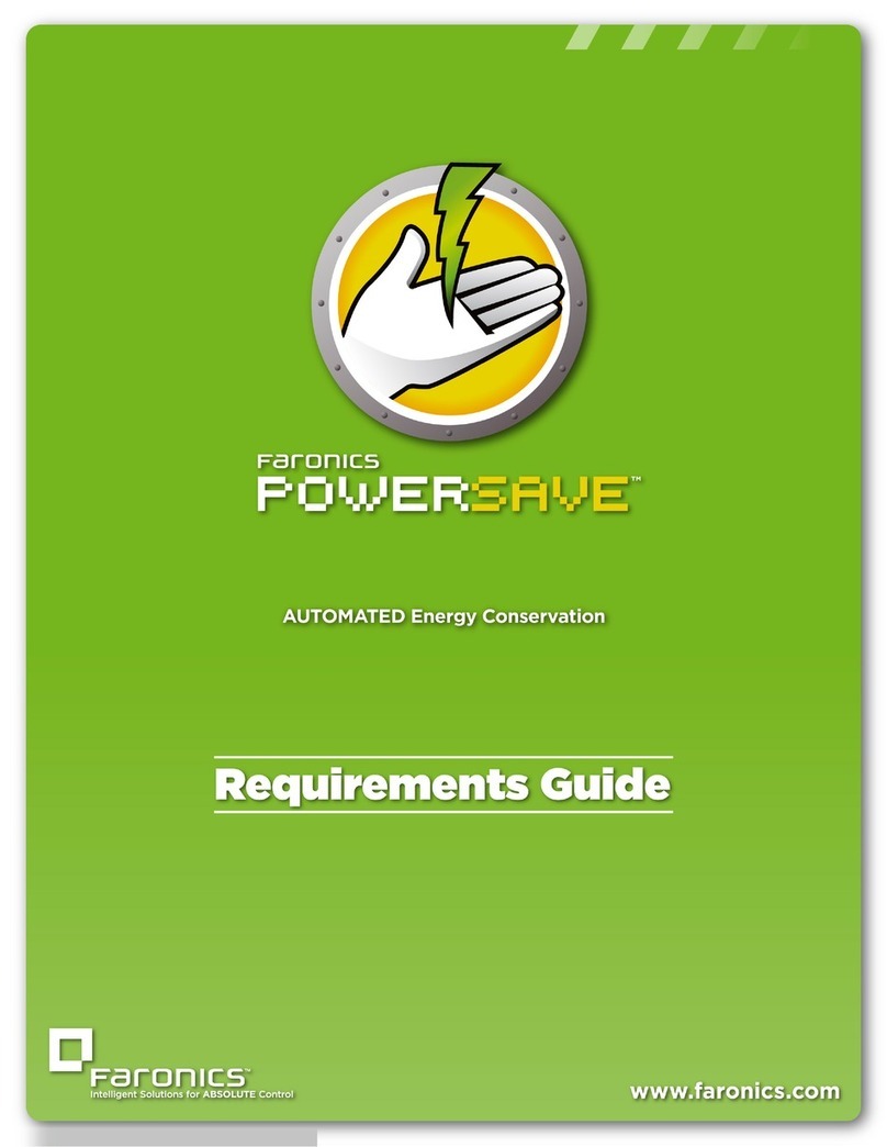FARONICS POWER SAVE - REQUIREMENTS GUIDE manual