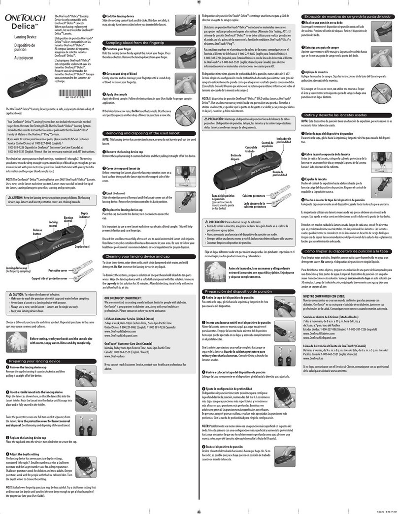 OneTouch ONETOUCH DELICA User manual
