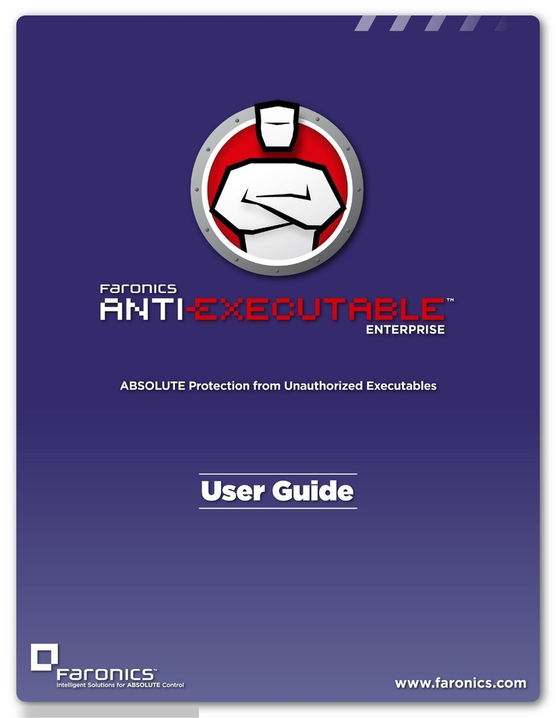 FARONICS ANTI-EXECUTABLE ENTERPRISE User manual