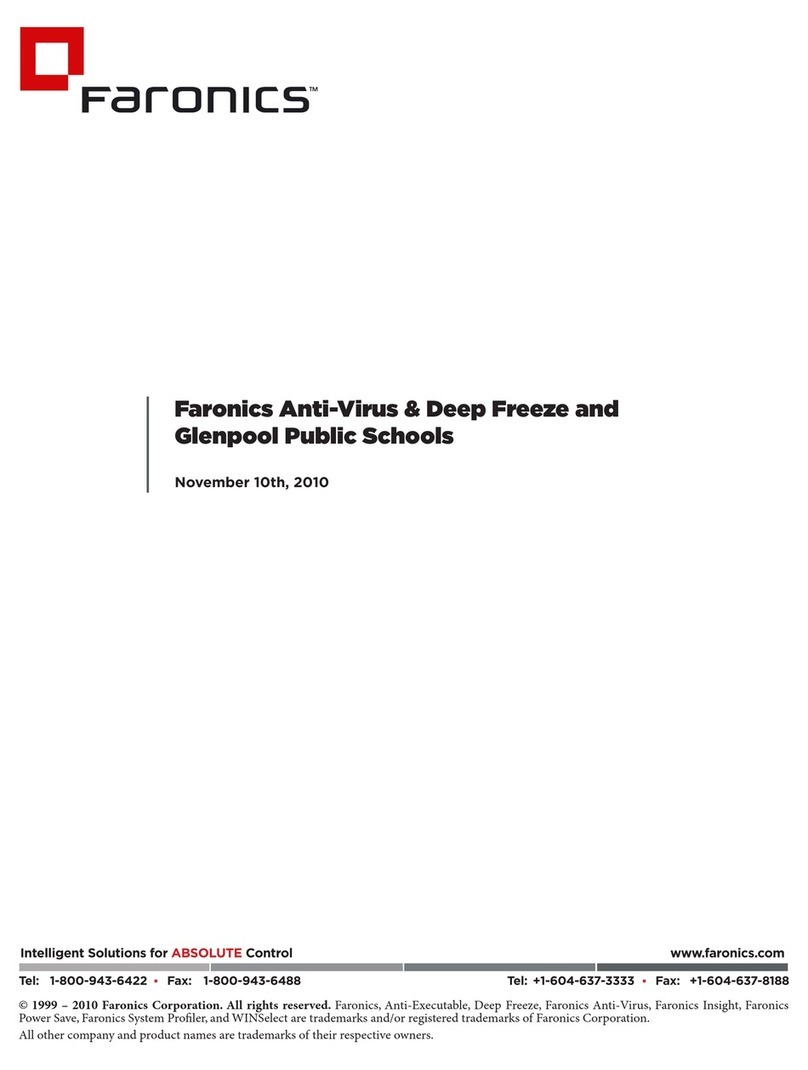 FARONICS ANTI-VIRUS User manual