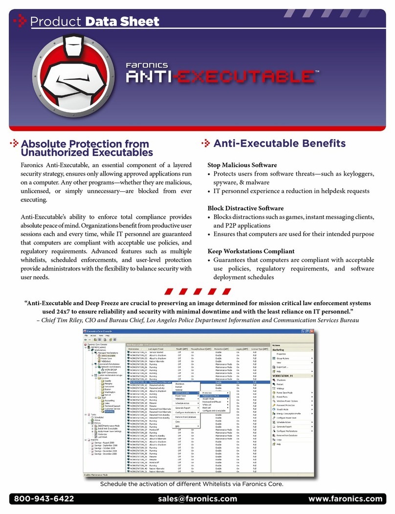 FARONICS ANTI-EXECUTABLE - PRODUCT Operational manual FARONICS ANTI-EXECUTABLE - PRODUCT Operational manual