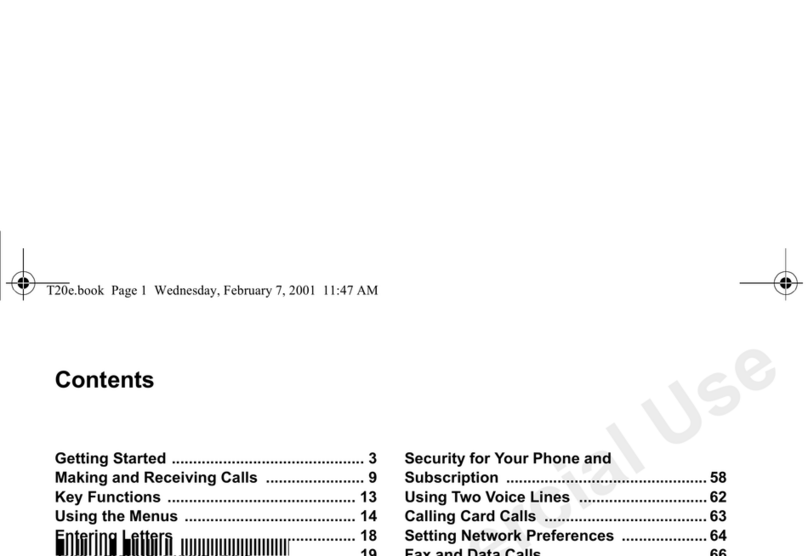 Ericsson T20E User manual Ericsson T20E User manual