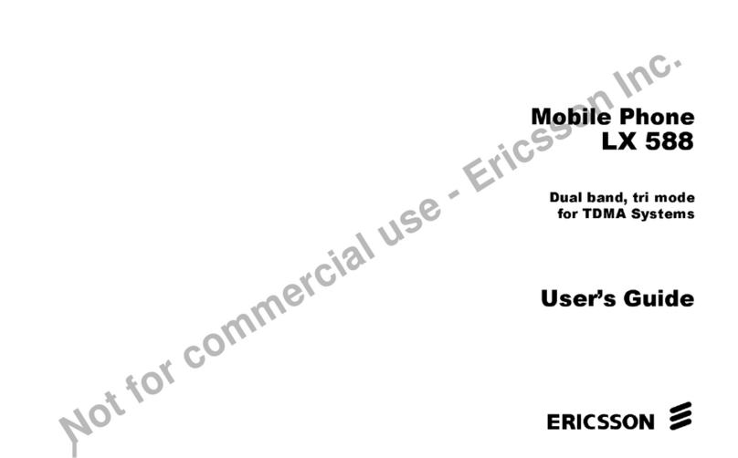 Ericsson LX 588 User manual