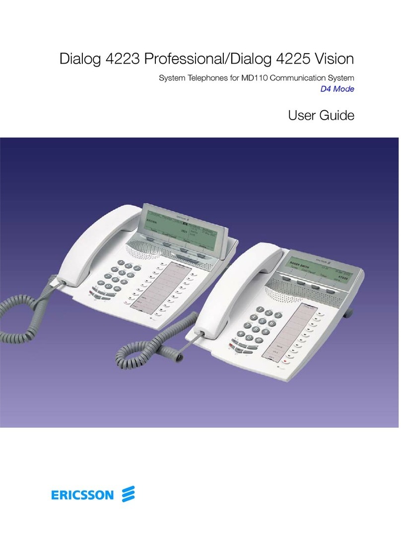 Ericsson DIALOG 4223 PROFESSIONAL -  2 user guide