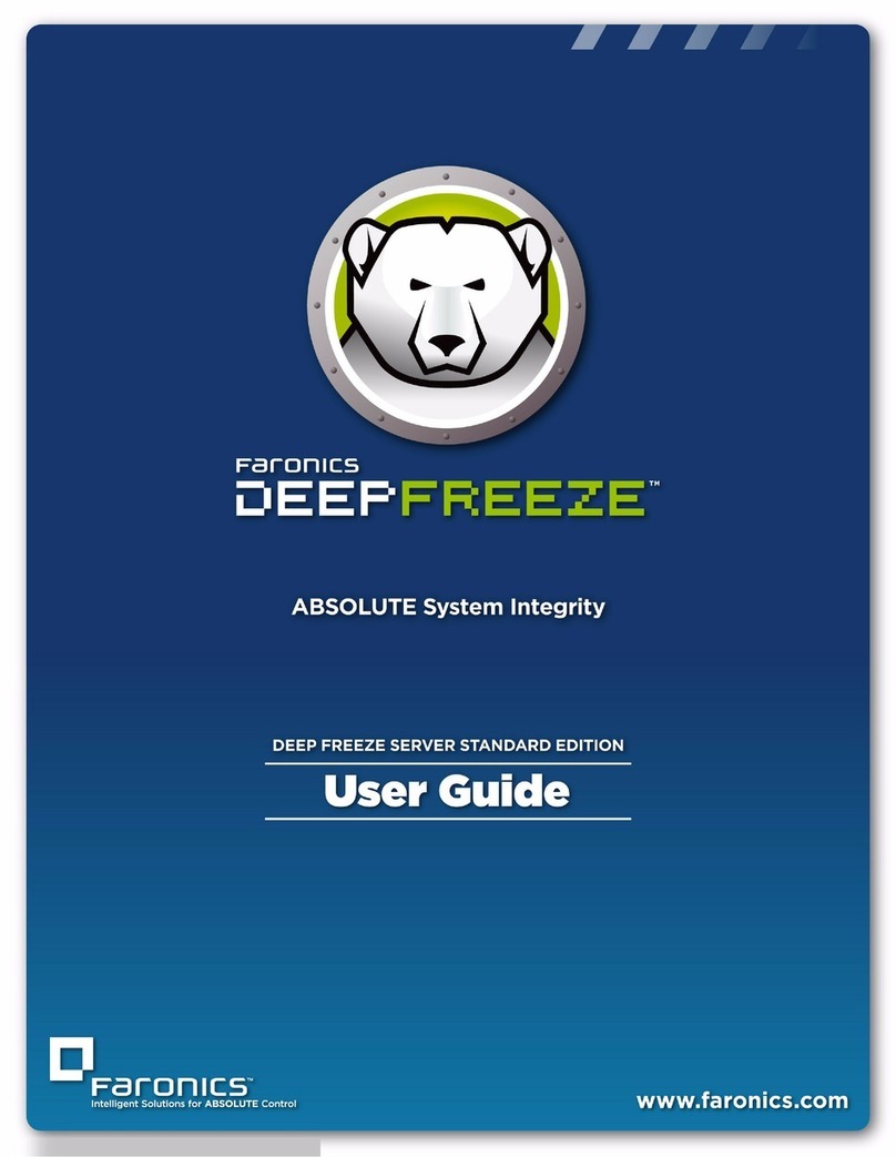 FARONICS DEEP FREEZE SERVER STANDARD User manual FARONICS DEEP FREEZE SERVER STANDARD User manual