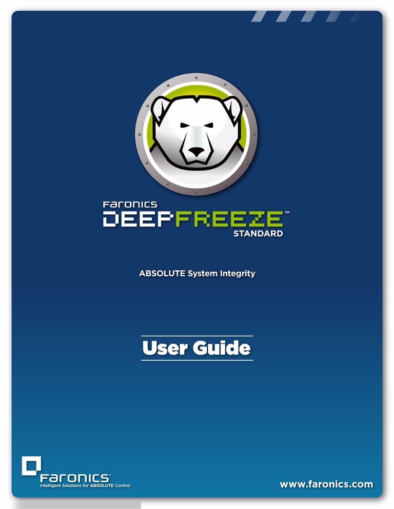 FARONICS DEEP FREEZE STANDARD - 1-2010 User manual