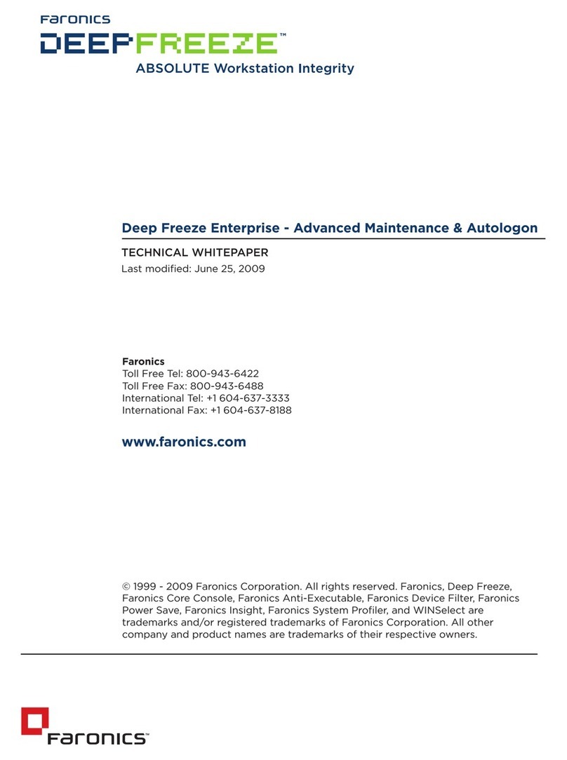 FARONICS DEEP FREEZE ENTERPRISE Guide