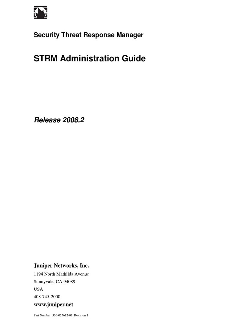 Juniper SECURITY THREAT RESPONSE MANAGER 2008.2 - CATEGORY OFFENSE INVESTIGATION GUIDE REV... Instruction Manual