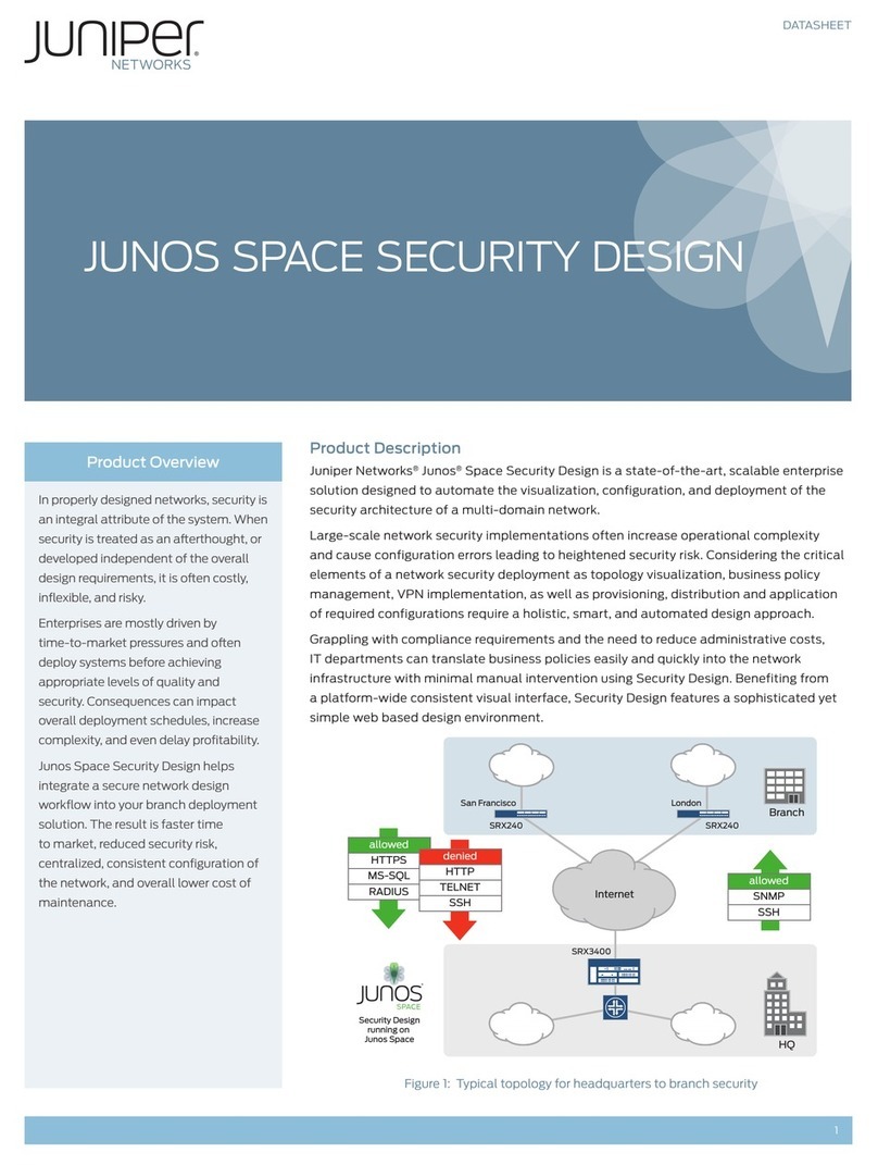 Juniper SPACE SECURITY DESIGN User manual Juniper SPACE SECURITY DESIGN User manual