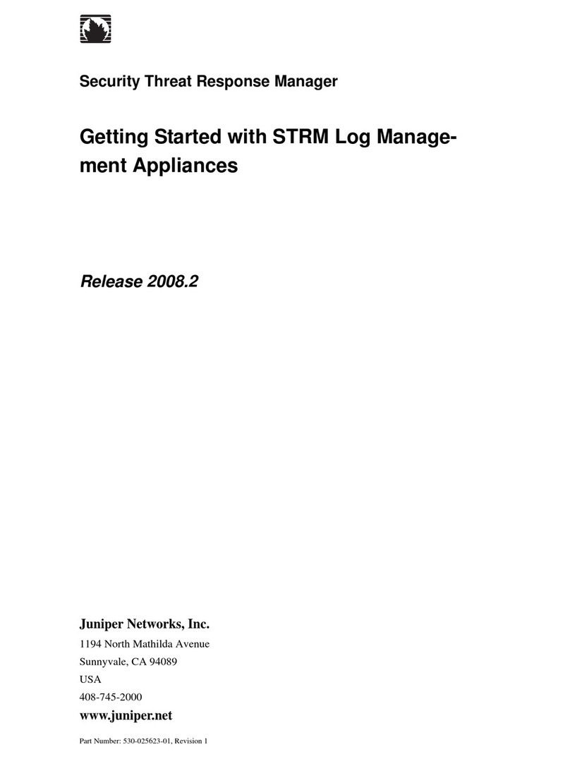 Juniper SECURITY THREAT RESPONSE MANAGER 2008.2 - CATEGORY OFFENSE INVESTIGATION GUIDE REV... User manual Juniper SECURITY THREAT RESPONSE MANAGER 2008.2 - CATEGORY OFFENSE INVESTIGATION GUIDE REV... User manual