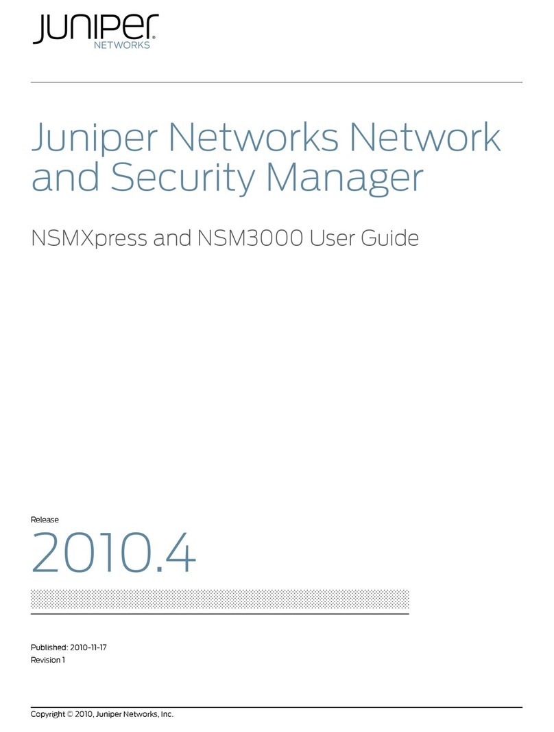 Juniper NETWORK AND SECURITY MANAGER NSM3000 -  REV... User manual