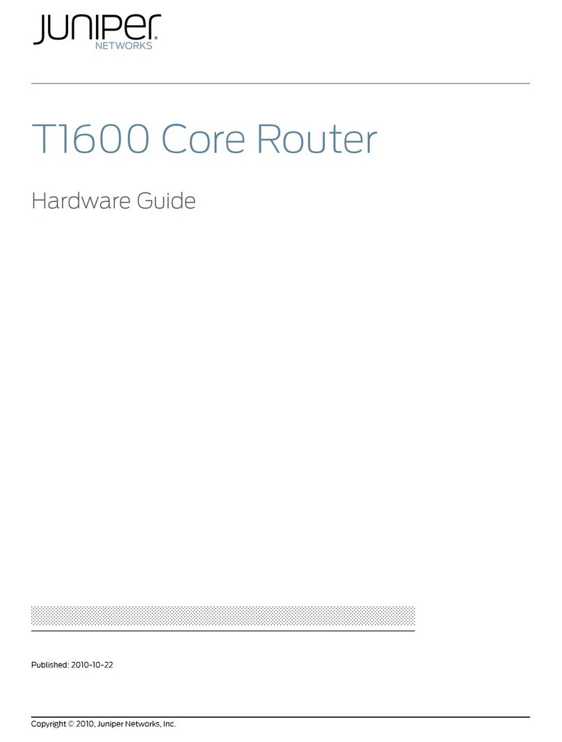 Juniper T1600 Installation instructions Juniper T1600 Installation instructions