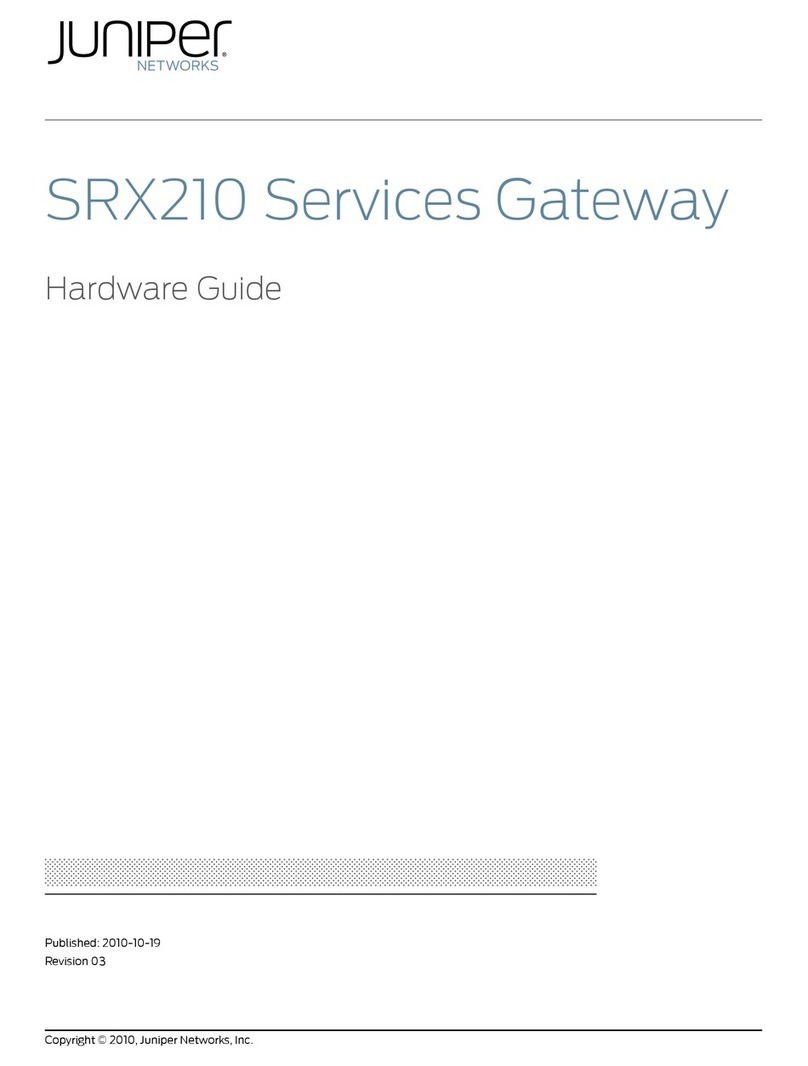 Juniper SRX 210 Installation instructions