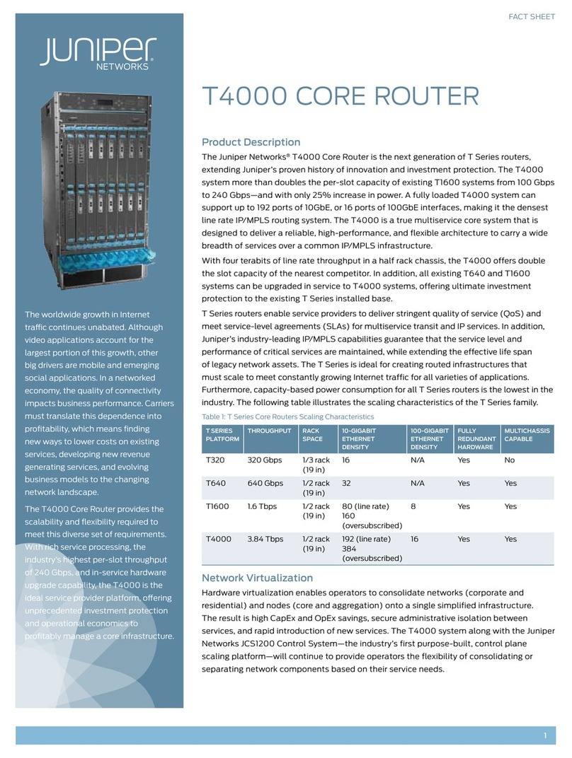 Juniper T4000 - User manual