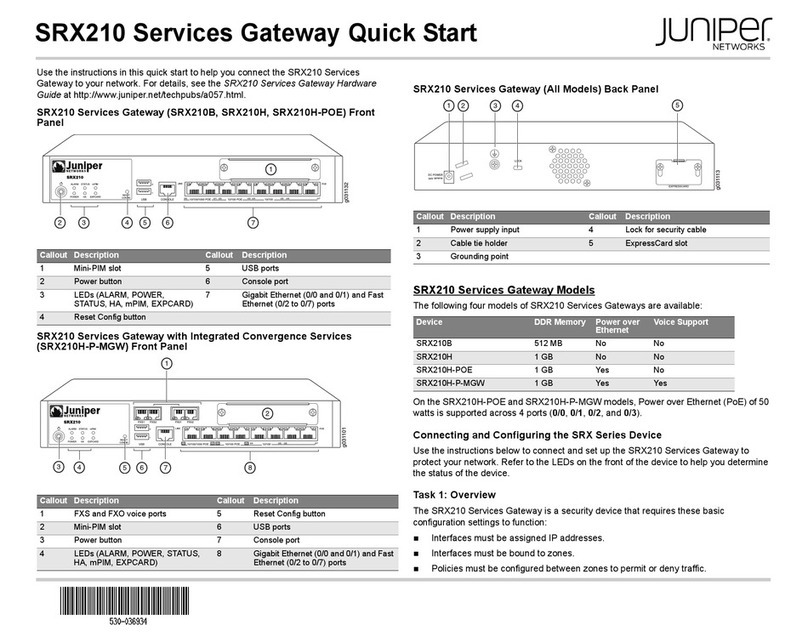 Juniper SRX 210 User manual
