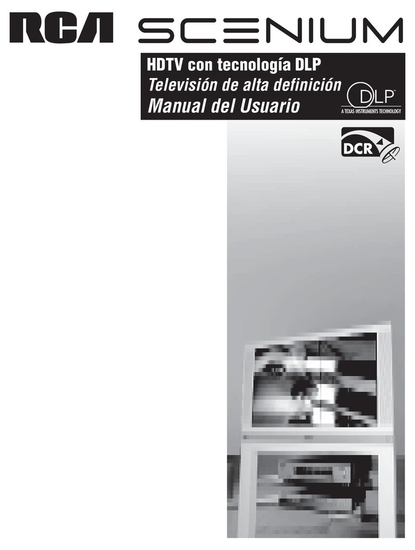 RCA Scenium HD61LPW165 User manual