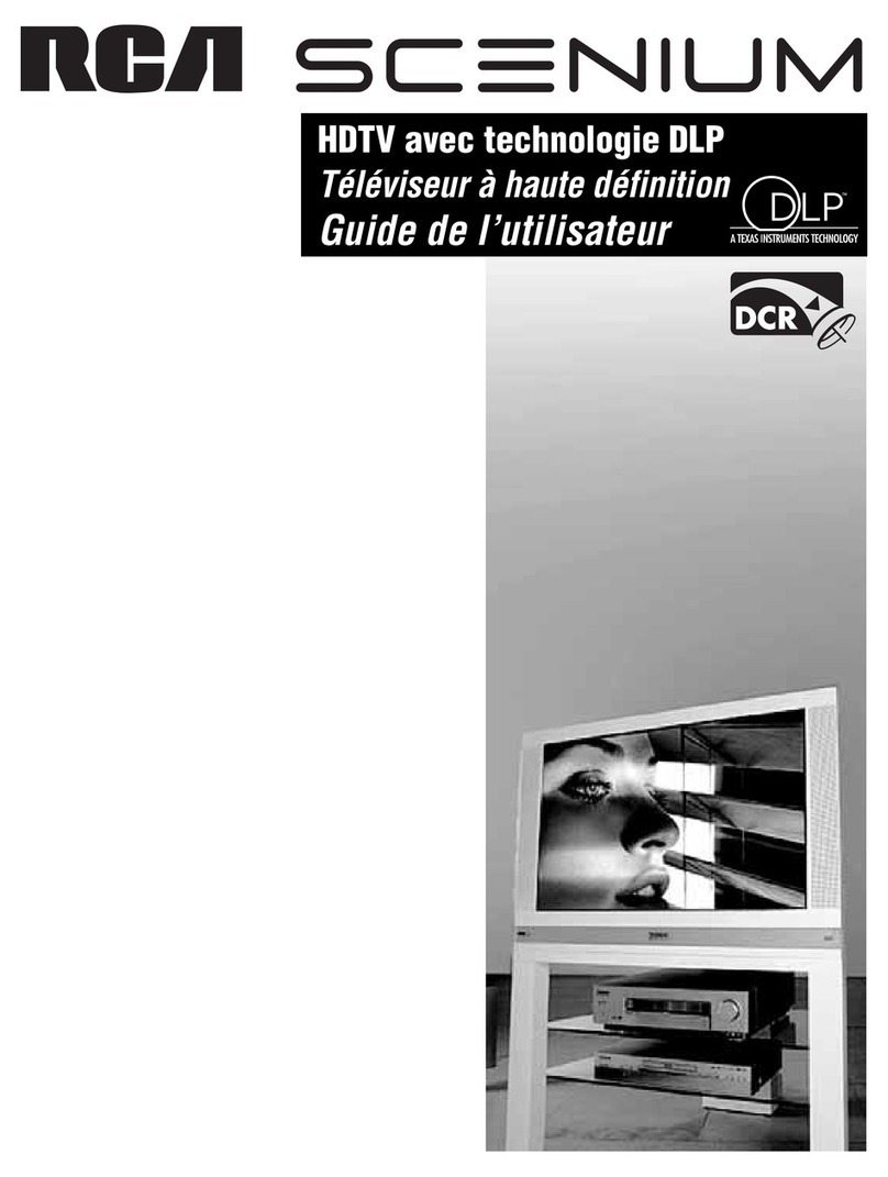 RCA Scenium HD61LPW165 User manual RCA Scenium HD61LPW165 User manual