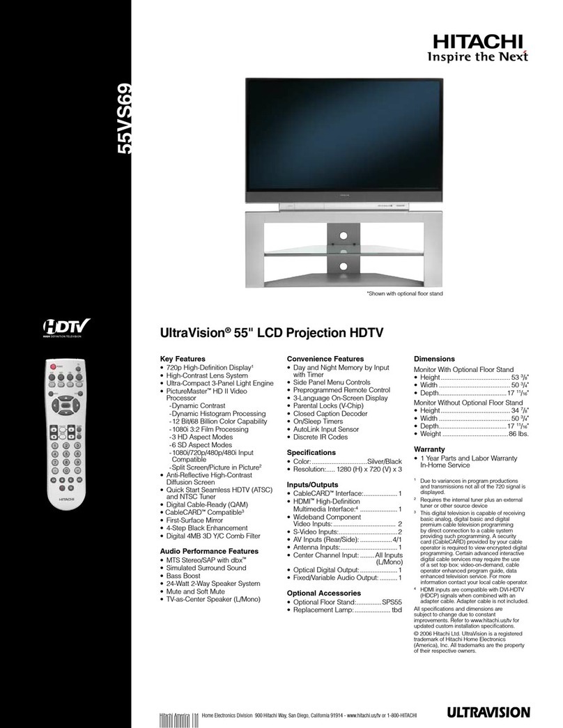 Hitachi 55VS69A User manual